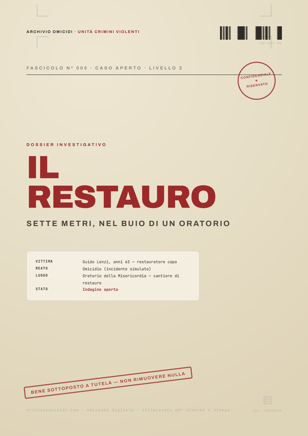Pagina reale del faldone